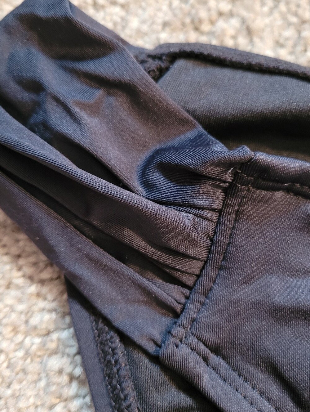 Mossimo Bikini Bottom Bathing Suit Size XL Blue Scrunch Sides - Picture 3 of 4